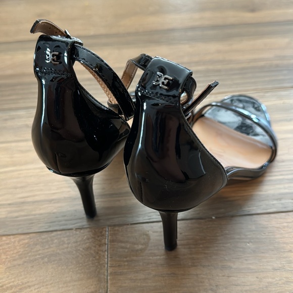 Sam Edelman Women's Patti Heels Black Patent LEATHER 9.5 - Picture 3 of 4